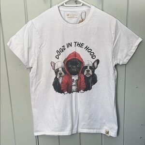 NWT Dogz in the Hood Shirt Tee Women’s Size Large Made in Spain